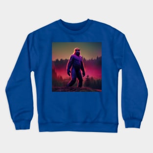 Dope Sasquatch in Nature Crewneck Sweatshirt